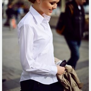 Louis Vuitton crisp white cotton shirt size EU 40 US medium LV